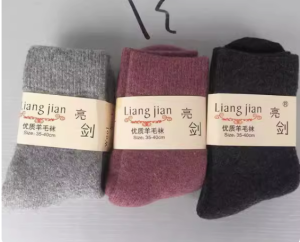 Tất Lông Cừu Dày Dặn Ấm Áp Có Lót Lông Cừu Dành Cho Nam Và Nữ Trang Bị Du Lịch Đi Bộ Trượt Tuyết Trang Phục Mùa Đông Trang Phục Thể Thao