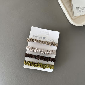 Adult Hair Ties No Damage Elastic Hair Bands Womens Hair Accessories Soft Satin Hair Bands Non-Tightening Hair Ropes