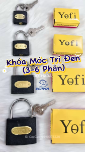 Ổ Khóa Tri Đen Yofi Hộp Vàng (3 - 6 Phân)
