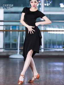 Baysa Latin Dance Dress Short Sleeve Slim Fit Training Uniform Professional Standard Dance Skirt for Women in Various Styles