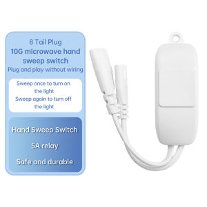 Aideepen | AC110V-240V Smart Home Automatic Lighting T5 T8 Tube LED Light Plug In Wiring Microwave Radar/Hand Scan Induction Sensor Switch
