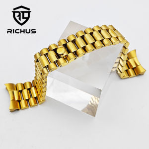 RICHUS 36mm 39mm Gold Watch Case Sapphire Glass Diamond Type Fit NH35 NH36 ETA2824 PT5000 Miyota8215-DG Automatic Movement