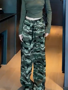 MANMI | Fashion Camo Loose Sweatpants High Waist Slimming