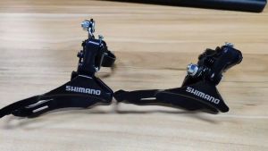 SHIMANO TOURNEY FD 3x TY300 TZ30 6 7 8 Speed Front Derailleur Top/Down Pull MTB Road Bike Parts