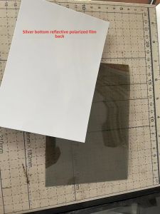 Silver Bottom Reflection Polarizing Film Semi-Permeable Silver Bottom Reflection Polarizing Film Instrument Polarizing Film Liquid Crystal Polaroid