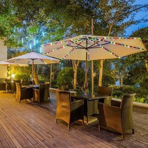 1PC Outdoor Umbrella Light Cordless 104LED With 8 Modes & Remote For Patio Garden Camping Tent Beach Party Decor