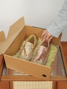 Joy&Mario Womens Casual Shoes Flats Sequins Mesh Flats loafers