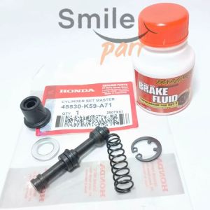 SEAL MASTER VARIO 150 125 LED NEW GENIO K59 MASTER REM DEPAN KIT + MINYAK REM BRAKE FLUID CYLINDER