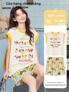 MiiOW | Summer Sleeveless Cute Cartoon Sausage Dog Pajama Set