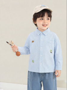 CUTEPANDAS | Academic Cotton Leisure Fashion Cartoon Shirt Autumn