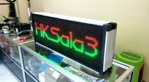 Running Text Dua Sisi 40x100cm Mix Warna Wifi Outdoor