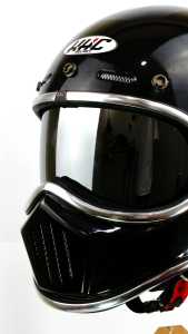 KHC Helm Cakil Original Full Face List Chrome Inner Visor FREE GOGLE+ST