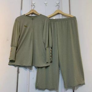 Yura One Set - Setelan Wanita Bahan Knit LD 120 cm