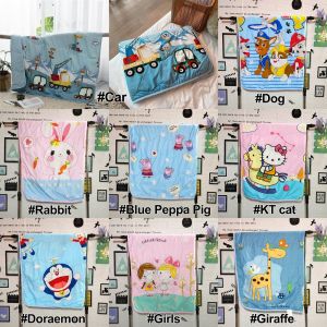 EmmAmy® 110x150cm Children Premium Quilt Toddlers Cotton Blanket Cartoon Kids Blanket Summer Baby Blanket