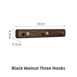 No Drill Wooden Wall Hangers Hooks