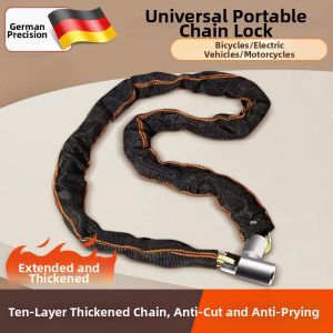 LUTUMEI | Anti-theft Waterproof Rust-proof Lock Chain for Bicycles E-bikes