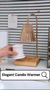 [Ready Stock] [Elegant] Scented Candle Warmer Lamp Electric Candle Burner Heater Battery Melting Wax  2/3 Wick Candle Cute Cheap Fragrance Malaysia 3 Pin Plug Dimmable Adjustable Brightness LED Light Night Sleep Bedroom Bedside Table Desk Decoration Gift