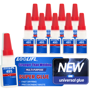LOOLIFL 496 Multi-Purpose Super Glue Cyanoacrylate Adhesive Instant Fast Adhesive diy Wood Glass Stronger All Bonding Glue tool