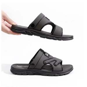 Sandal Pria kulit Anti Putus Sendal selop Cowok Terbaru