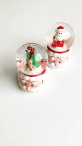 Pinky Bee Bola Salju Natal Lampu Santa Kecil 70080100