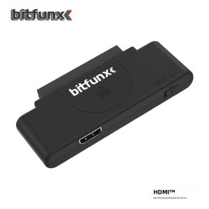 Bitfunx HDMI Adapter RGB Sang 1080P Video Bộ Chuyển Đổi Âm Thanh Cho Máy Tính Core Grafx Tay Cầm Chơi Game 16:9/4:3 Công Tắc Đen