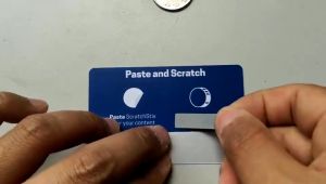 Sticker Gosok Voucher/Scratch Stiker/Scratch Off Sticker Label /Pelapis Kartu Gores stiker gosok