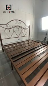 LaMoison COMBO SET Queen Size Bed Frame Super Base With Queen Rebonded Foam Mattress Katil Queen Tilam Queen 8 INCH - CM-BF80