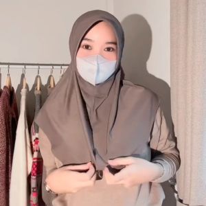 ( 50 RIBU DAPAT 4 PCS ) HIJAB SPORT NUTUP DADA JERSEY PREMIUM / KERUDUNG BERGO HAMIDAH SPORT