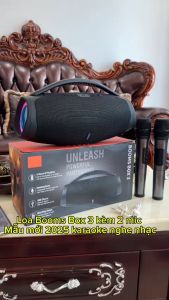 [ SIÊU PHẨM LOA NĂM 2025 ] Loa Xách Tay Nghe Nhạc Boombox 3 Plus - Loa Nghe Nhạc Kèm 2 Micro Hát Karaoke Tương Đối Công Suất 80W Trải Nghiệm Âm Thanh Chuyên Nghiệp Tặng Kèm 2 Micro Karaoke