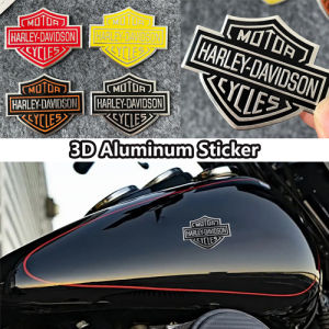 มอเตอร์ไซค์ฮาร์เลย์-เดวิดสันสติ๊กเกอร์สัญลักษณ์โลหะอะลูมิเนียมรูปลอกตรารถยนต์