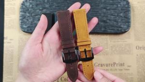 Vintage Genuine Leather Watchband 18mm 19mm 20mm 21mm 22mm 24mm Straps for Seiko for Rolex Business Quick Release Wristband Belt