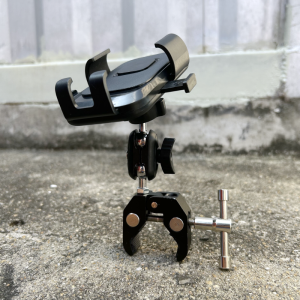 Metal Crab Clip Trolley Mobile Phone Bracket Handlebar Navigation Bracket Excavator Truck Armrest Bubble Wrap Phone Holder