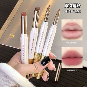 Kakashow Dual-Headed Matte Lip Liner And Lipstick Waterproof Long-Lasting Colorful Lip Makeup Tools Easy to Color Boost Color