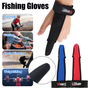 1-Finger Fishing Protective Gloves Anti-Slip Breathable Outdoor Pole-Throwing Long-Range Single-Finger Gloves Anti-Cut Sea Fishing Supplies