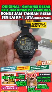 Jam Tangan Caterpillar Original Cat OD.167.21.147 - Men CT - Rubber - Hitam