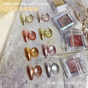 Lorossi Solid Mirror Powder Nail Decoration Gold Edge Mirror Powder Nail Art Trendy Product Chinese Origin Beauty Tool