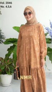 NMR Gamis Jaquard Vol 2046-6 (Resleting Belakang)
