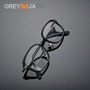 Grey Jack Frame Kacamata Model Kotak TR+Metal Fashion Pria Wanita Bisa Minus Antiradiasi Bluecromic 23061