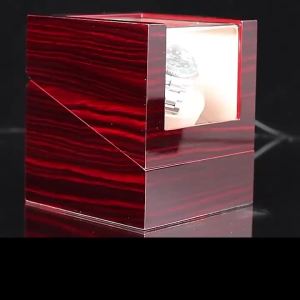 Luxury Wooden Watch Box Winder With Glass Storage Automatic Watch Case USB Cable With Battery Powered Shaker Dual Watch Position