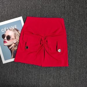 Womens Yoga Sports Shorts High Waist Peach Hip Seamless Sport With Pocket Tights Sports Workout Running Gym Shorts🏃🏻‍♀️🩳