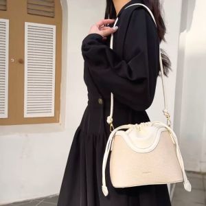 AMBER VINTAGE POUCH BAG: Funatic Tas Bucket Dengan Tali Serut Tas Selempang Wanita Elegan Daily Outfit Kulit