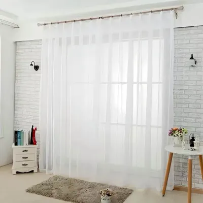VITRASE GORDEN JENDELA PUTIH PLISKET DAN SERUT