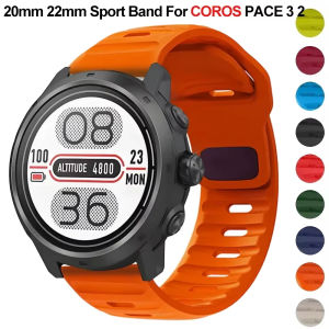 20mm 22mm Silicone Strap For COROS PACE 3 2 Smart Watch Sport Bracelet For COROS APEX/APEX 2 Pro/APEX 42mm 46mm Wristband Correa