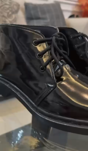 Sepatu Formal Pria TNI POLRI Polisi Security Satpam Tali 3 Kilap