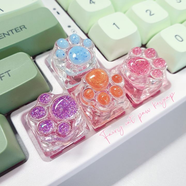 keycap resin คีย์แคป อุ้งเท้าแมว ราคาต่อชิ้น สำหรับ Mechanical Keyboard ...