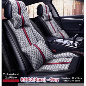 New retro car headrest pillow neck pillow waist pillow four-piece set linen fabric