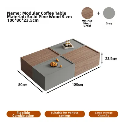 Luxurious Multi-Functional Coffee Table TV Cabinet Storage