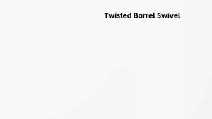 MEREDITH Rolling Barrel Swivels 50Pack Fishing Swivels Saltwater Swivels Fishing Tackles Stainless Steel Swivels Black Nickel