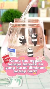 MINISO BOTOL MINUM WE BARE BEARS (PANDA) KAPASITAS 1300ML