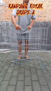 Kandang/Kurungan Ayam Galvanis Kotak 80x80x80 cm GRADE A